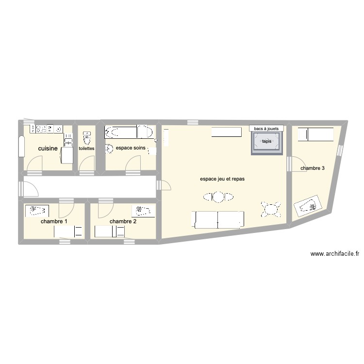 appartement. Plan de 0 pièce et 0 m2