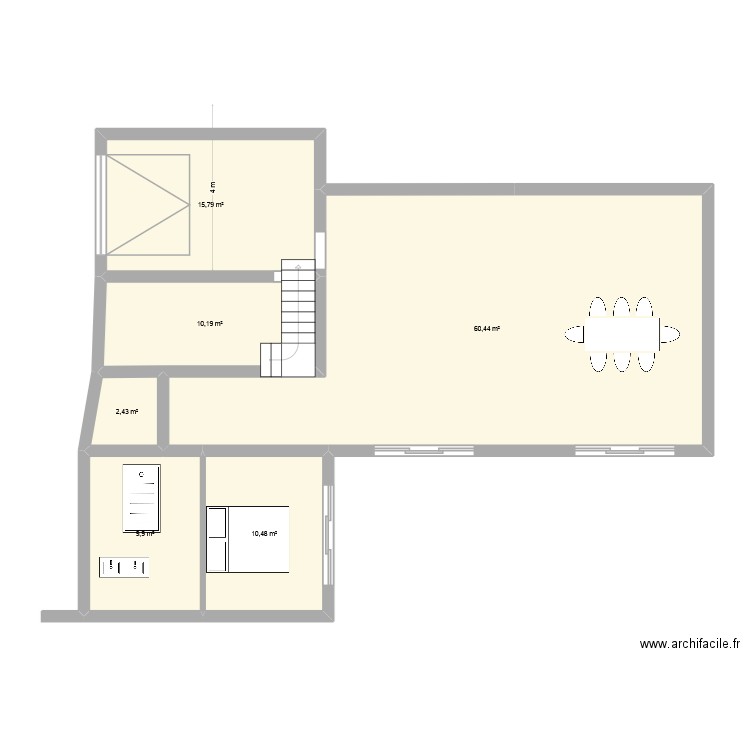 regant1. Plan de 6 pièces et 109 m2