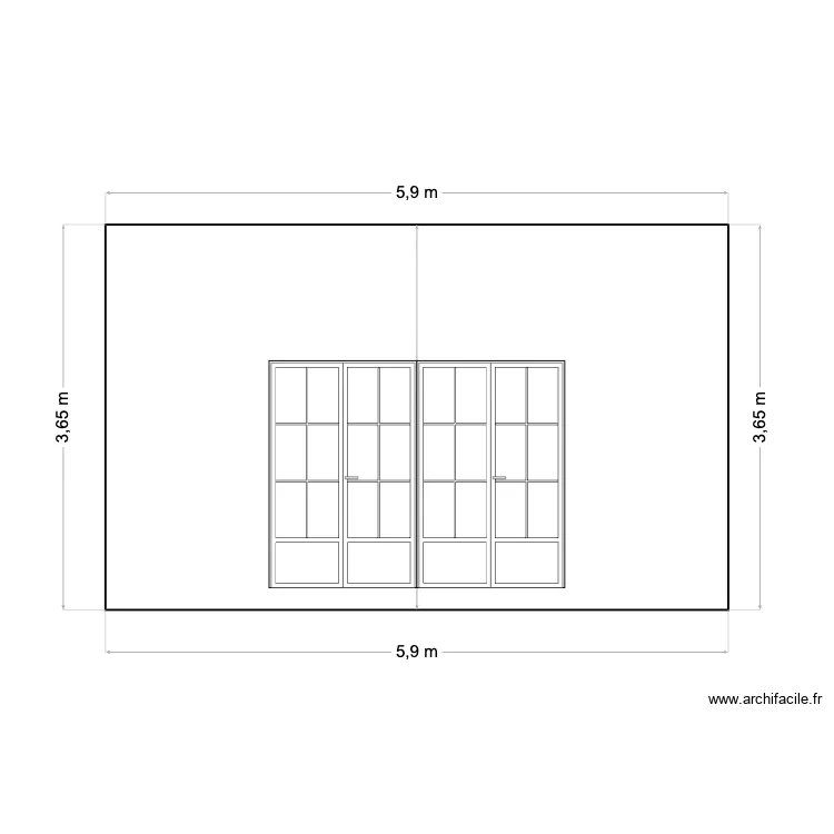 Plan de fa&ccedil;ade 1. Plan de 