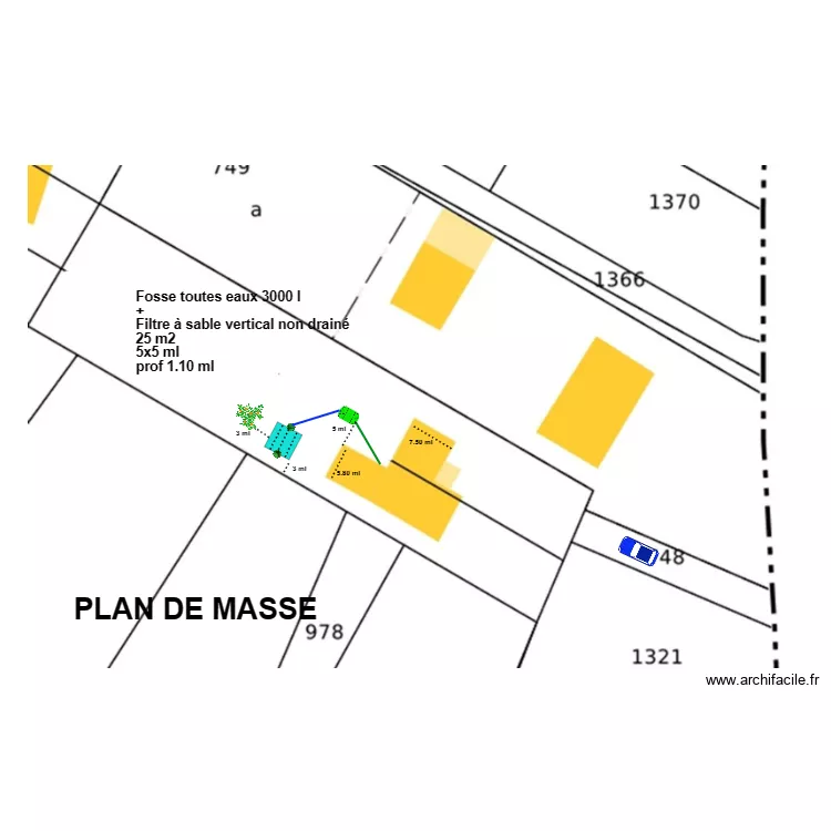Travere. Plan de 