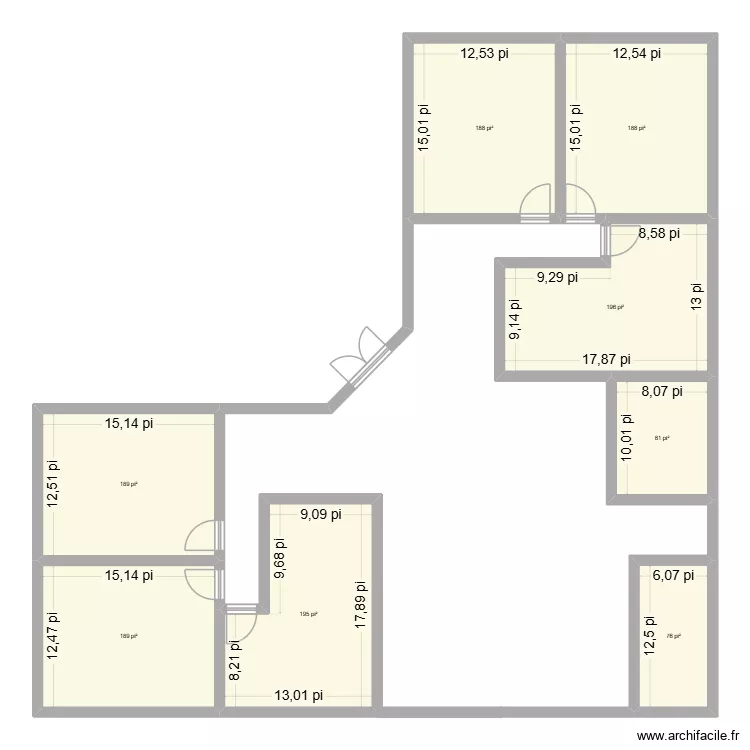mais sal 2. Plan de 8 et 121 m² mais sal 2. Plan de 8 et 121 m²