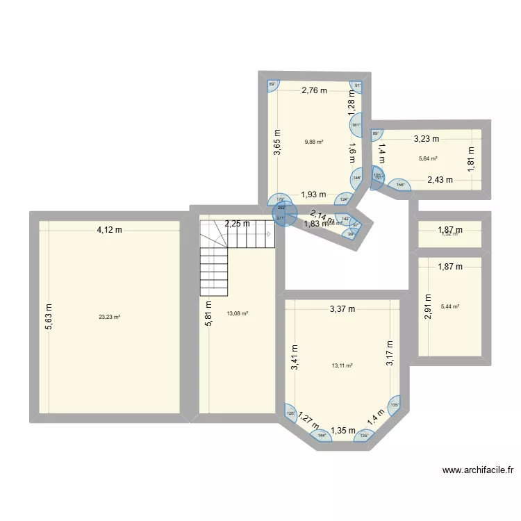 ma maison. Plan de 8  et 73 m²