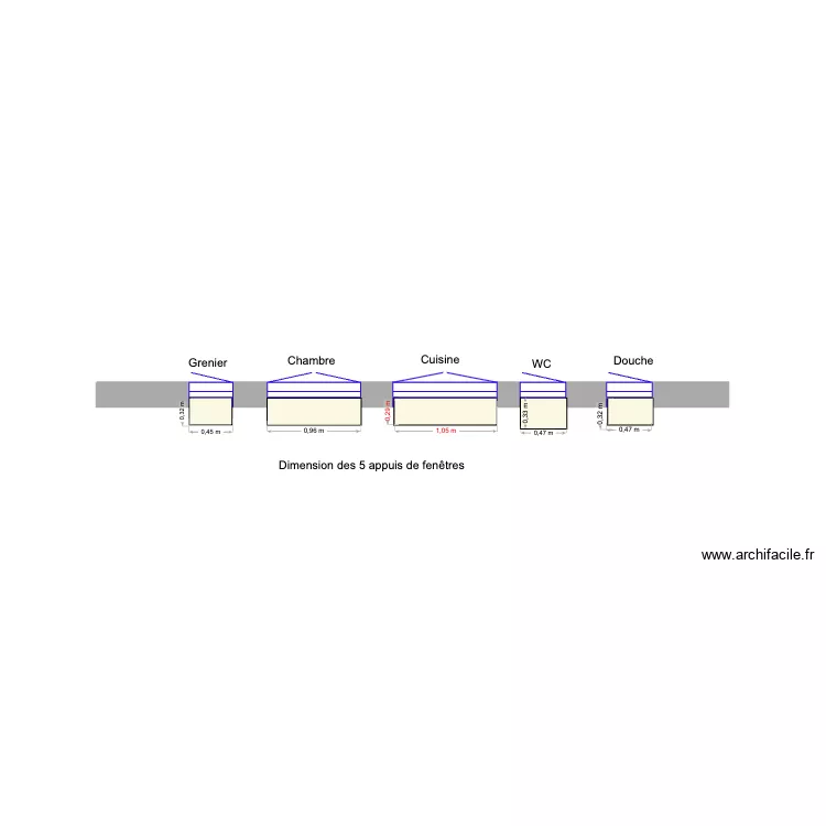 Fen&ecirc;tre. Plan de 