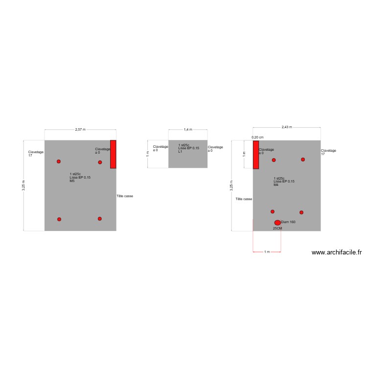 MUR SALLE DE TRAITE. Plan de 0 pièce et 0 m2