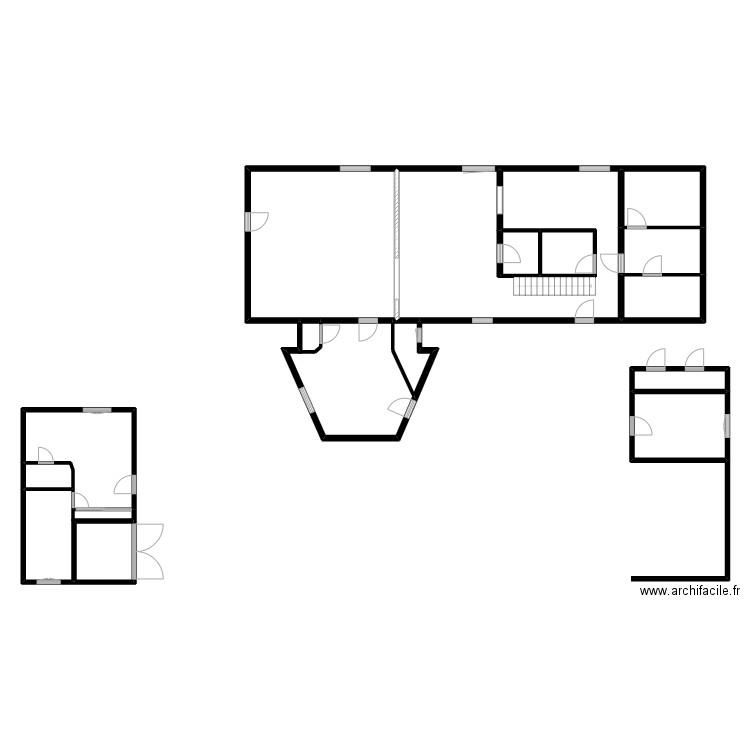 St vaast. Plan de 15 pièces et 194 m2