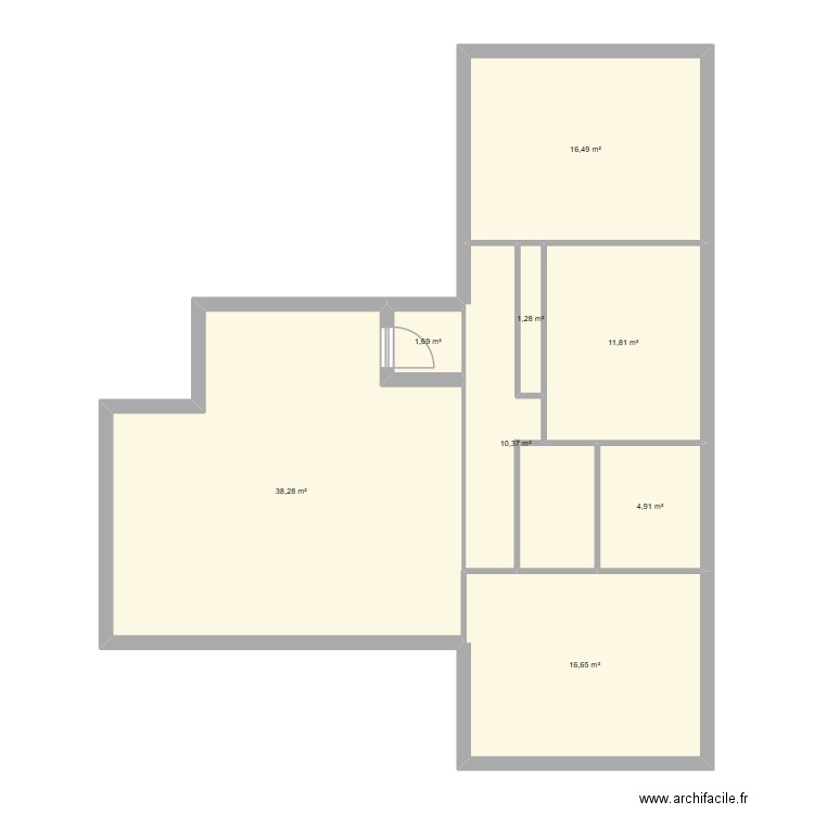 Aussonne. Plan de 8 pièces et 101 m2