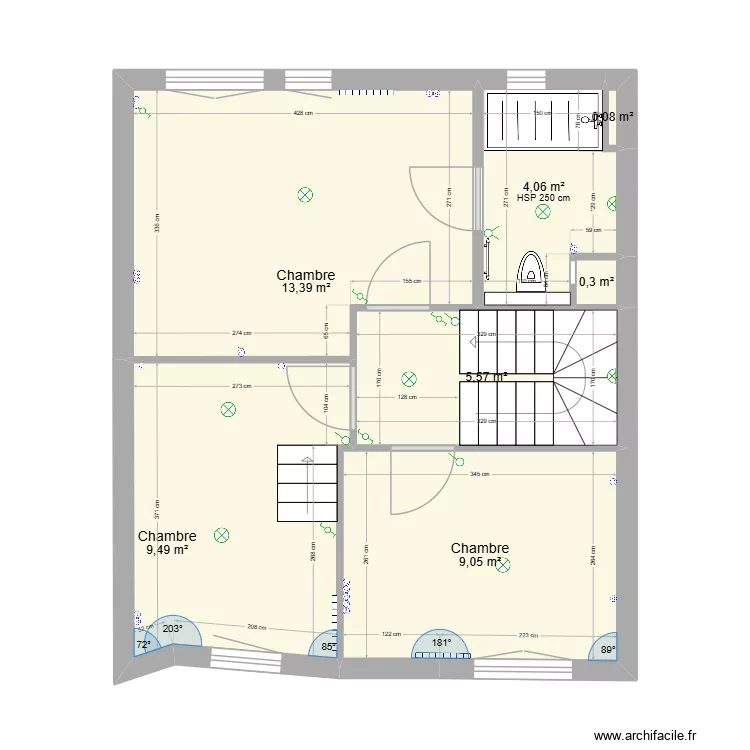M1 Niveau R+2 TMA. Plan de 