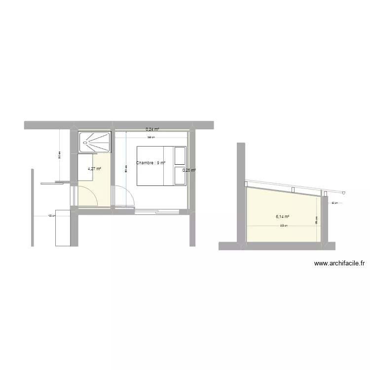 Extension Maison B et M Projet. Plan de Extension Maison B et M Projet. Plan de