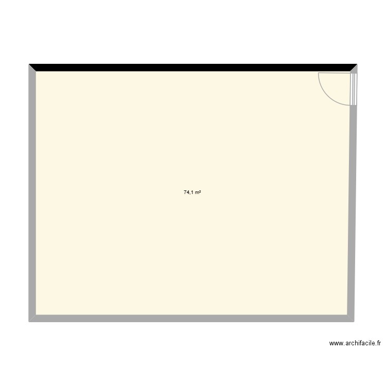 VILLA MED. Plan de 1 pièce et 74 m2