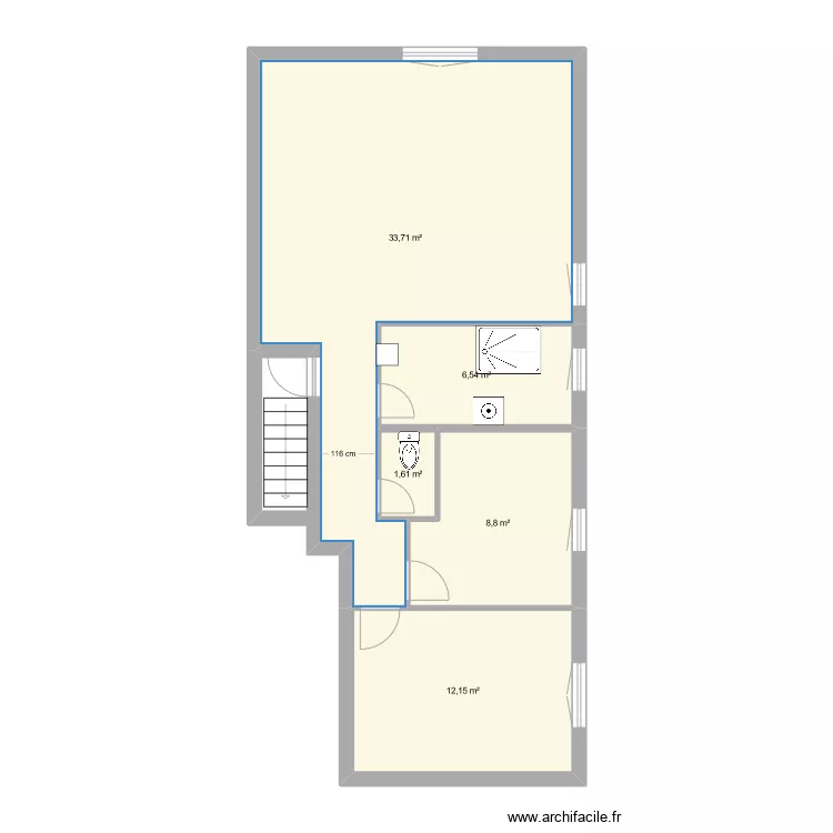 Appartement Le Muy futur. Plan de 