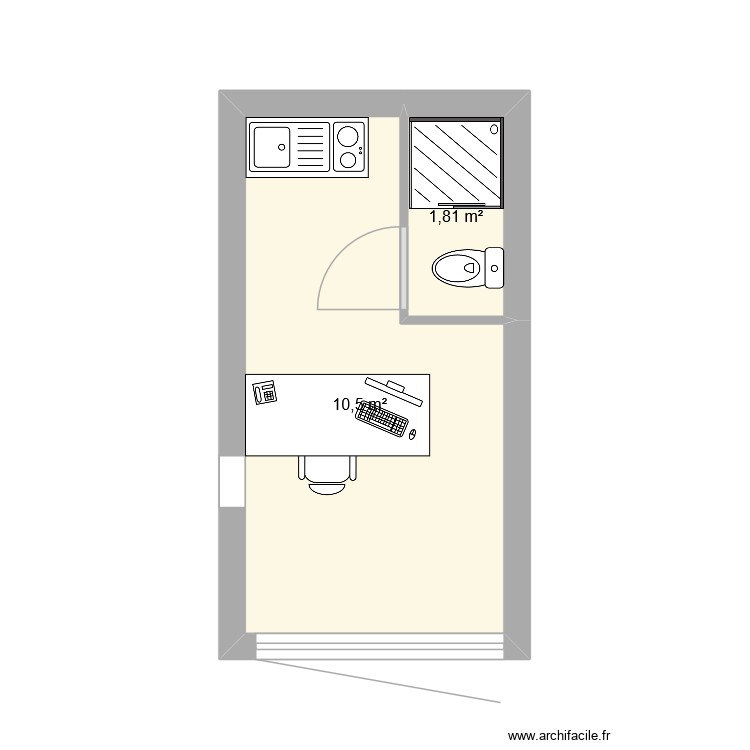 Elena bureau 3 eme solution. Plan de 0 pièce et 0 m2