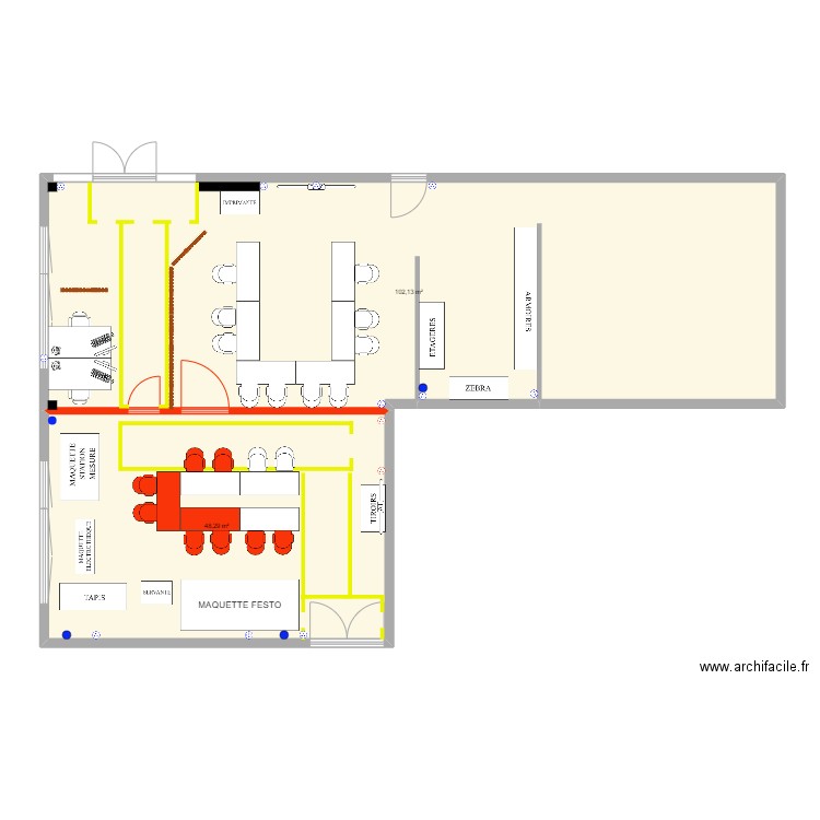 SalleFormations2. Plan de 0 pièce et 0 m2