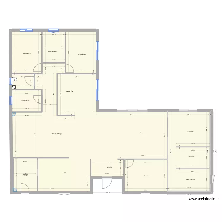 projet maison Sauzet 2. Plan de projet maison Sauzet 2. Plan de