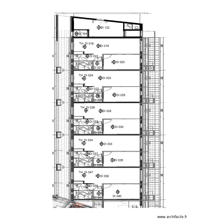 Plan CPAS bloc A1. Plan de 0 pièce et 0 m2