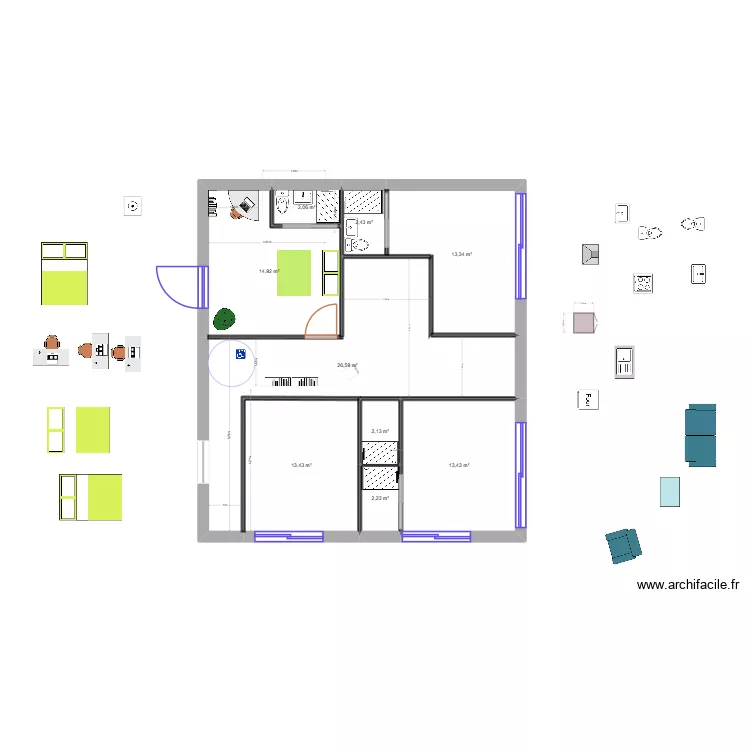 reno integrale v4. Plan de 9 et 91 m² reno integrale v4. Plan de 9 et 91 m²