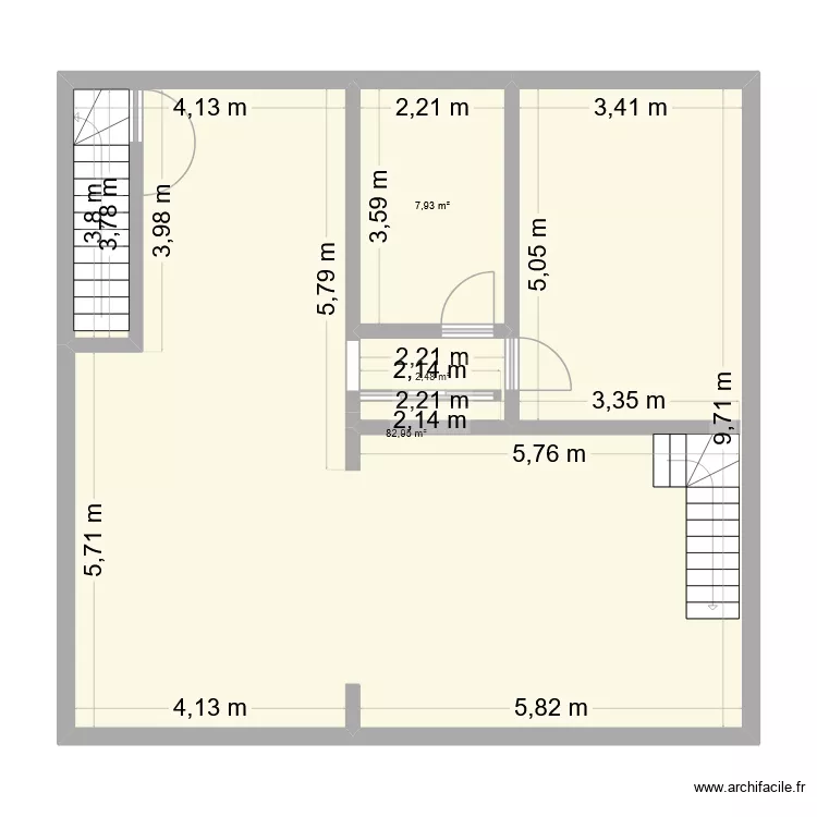 angevillers option combles amenagés. Plan de 3 Pièces et 93 m² angevillers option combles amenagés. Plan de 3 Pièces et 93 m²