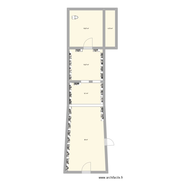 nouveau mag. Plan de 5 pièces et 73 m2