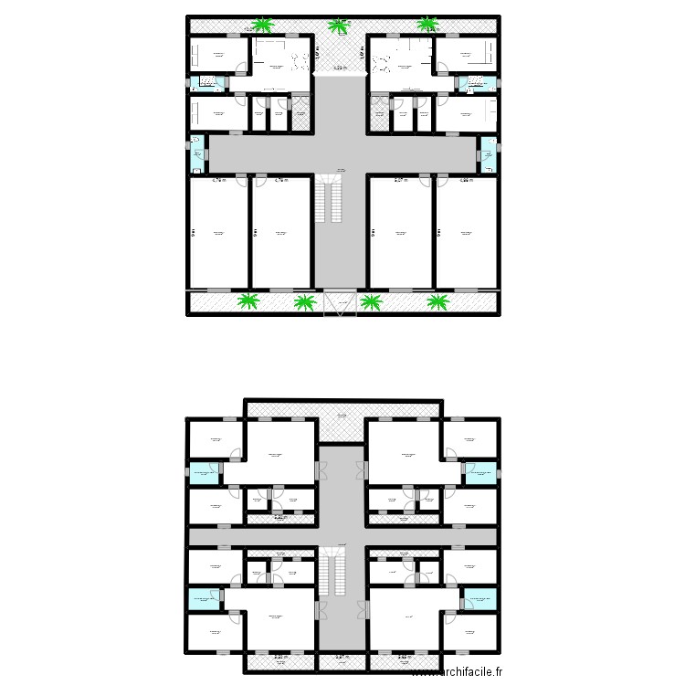 Banko. Plan de 56 pièces et 986 m2