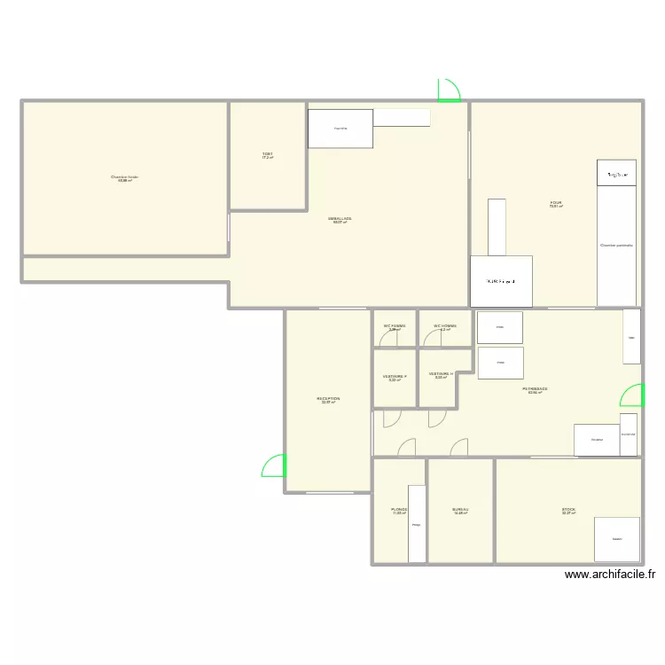 Plan boulangerie 3. Plan de 