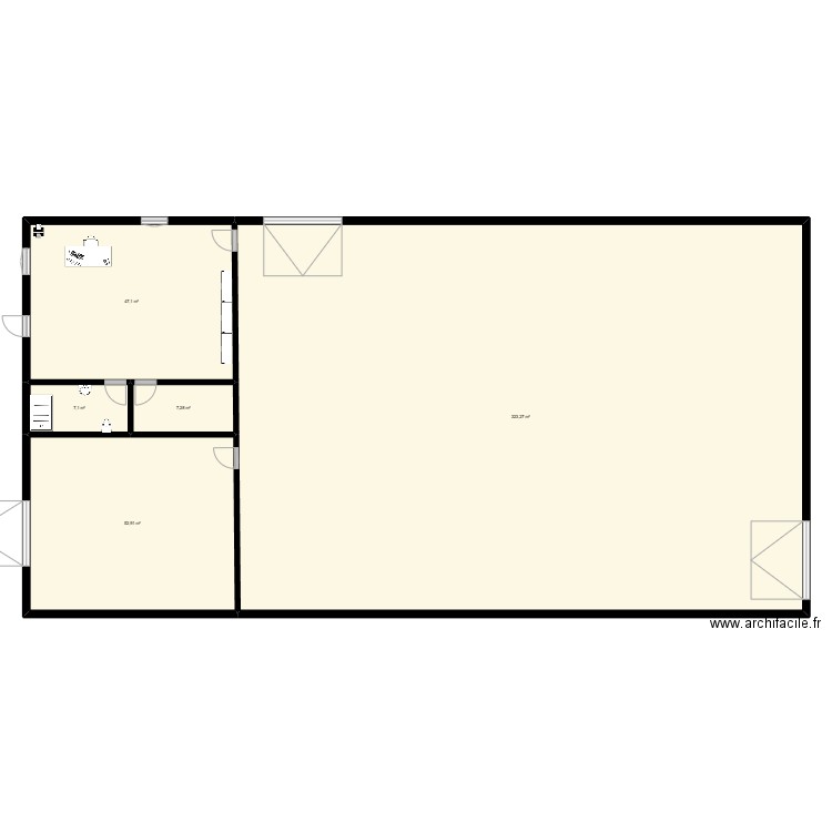 batiment SARL A&C. Plan de 5 pièces et 438 m2