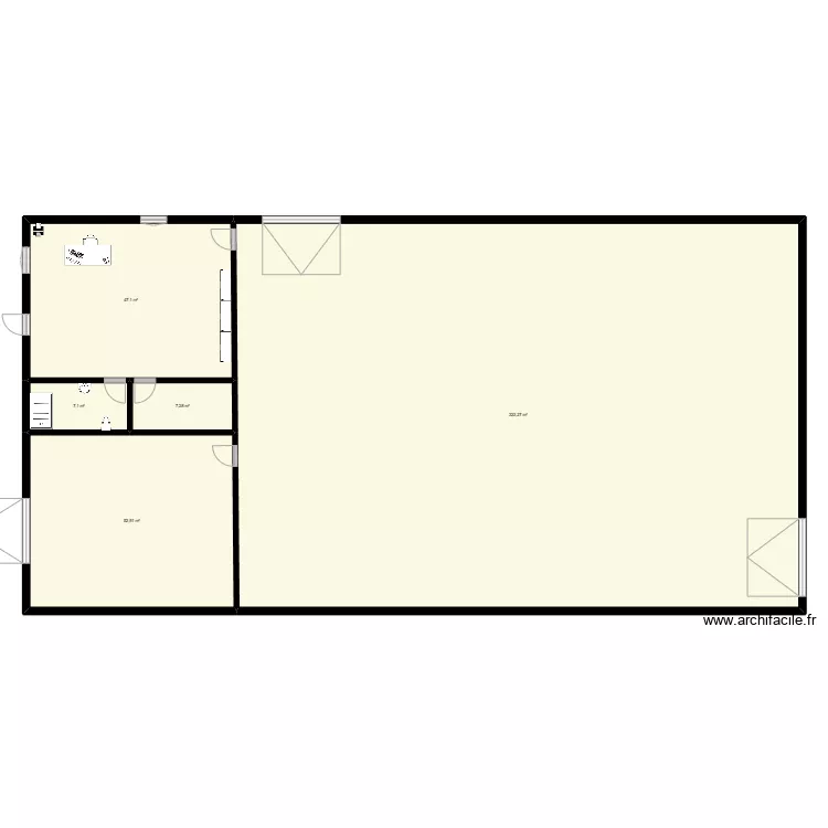 batiment SARL A&C. Plan de 