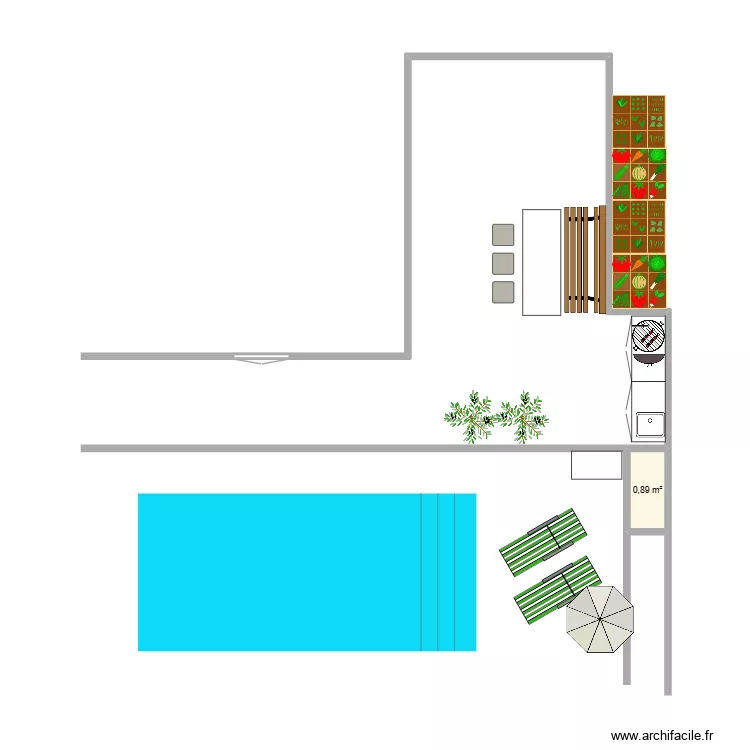 POLE. Plan de 1 et 1 m² POLE. Plan de 1 et 1 m²