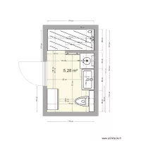 Salle de bain PM 8 douche 175x80