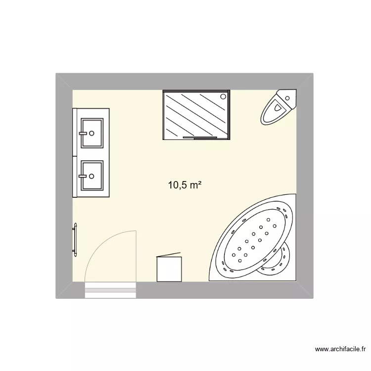 salle de bains. Plan de salle de bains. Plan de