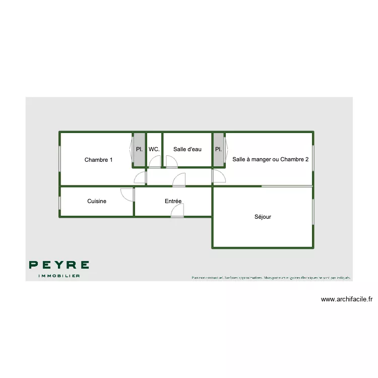 Castagnary. Plan de 10 et 36 m² Castagnary. Plan de 10 et 36 m²