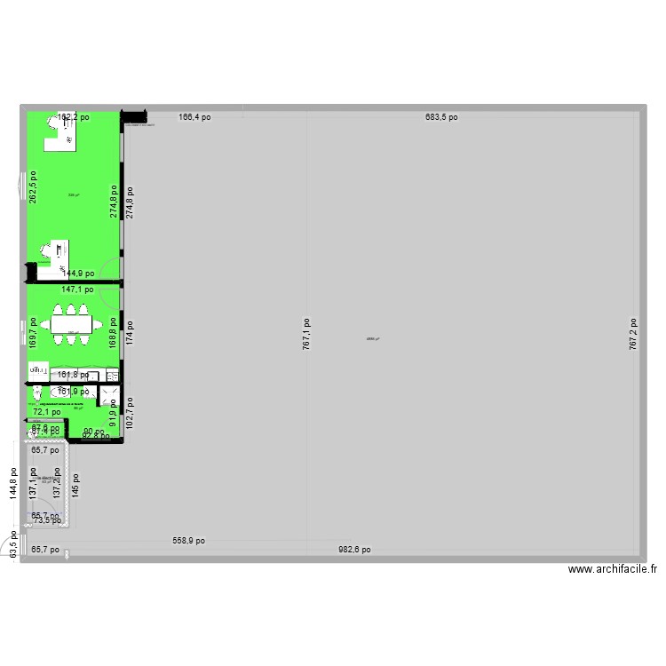 larouche 2. Plan de 8 pièces et 517 m2