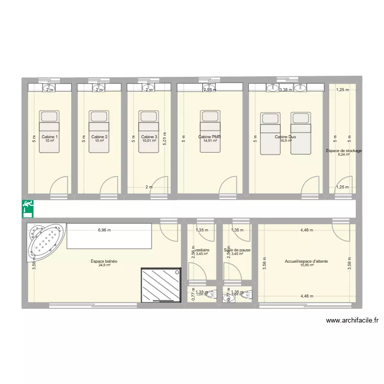 SPA. Plan de 12 Pièces et 118 m² SPA. Plan de 12 Pièces et 118 m²