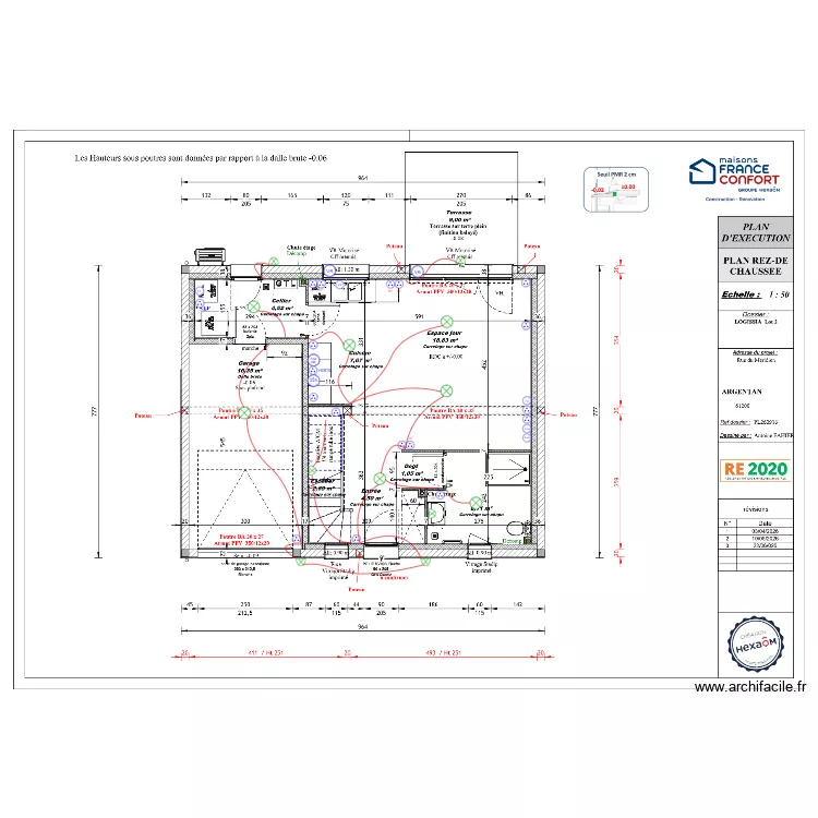 LOGISSIA LOTS2/3/5 RDC. Plan de 