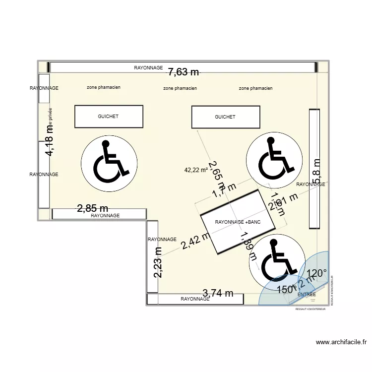 &uml;PHARMACIE CIRES LES MELLO. Plan de 