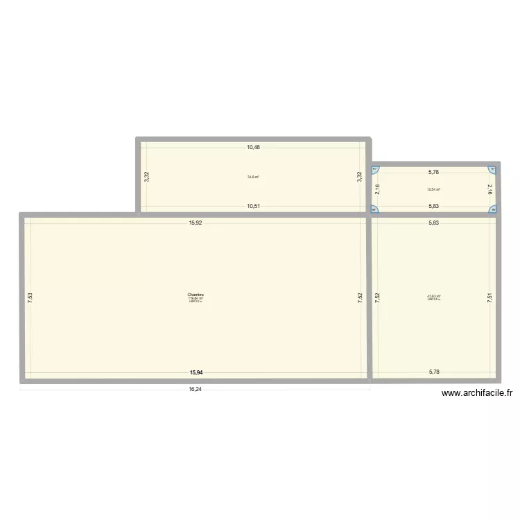 SEVAMY. Plan de 4  et 211 m²