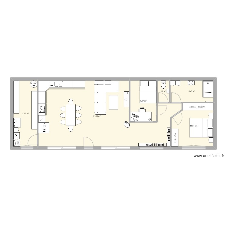 Gardien. Plan de 0 pièce et 0 m2