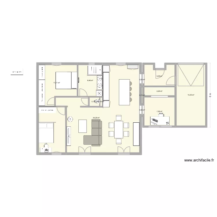 Mollégès projection 2. Plan de 12 et 105 m² Mollégès projection 2. Plan de 12 et 105 m²