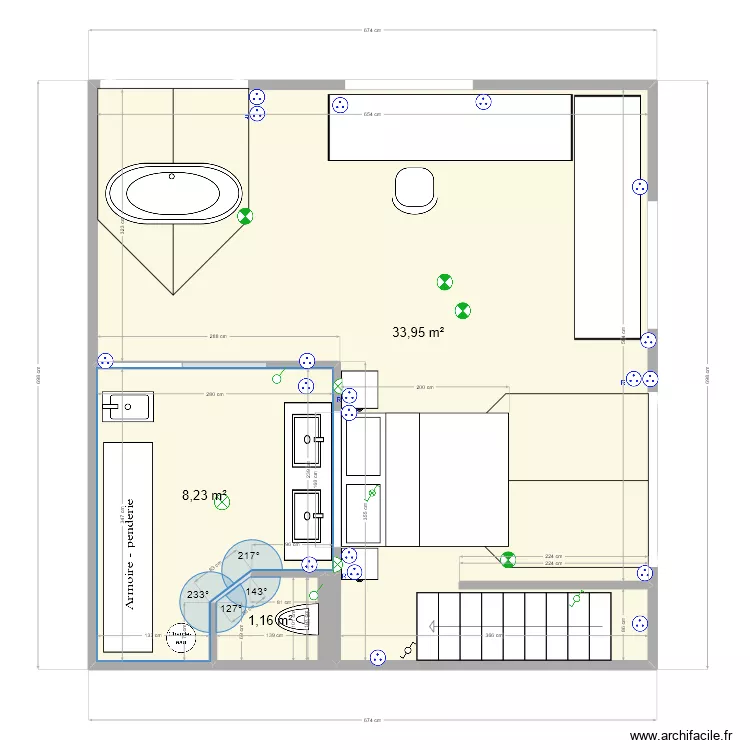 Etage Poussin Carantec 2. Plan de Etage Poussin Carantec 2. Plan de
