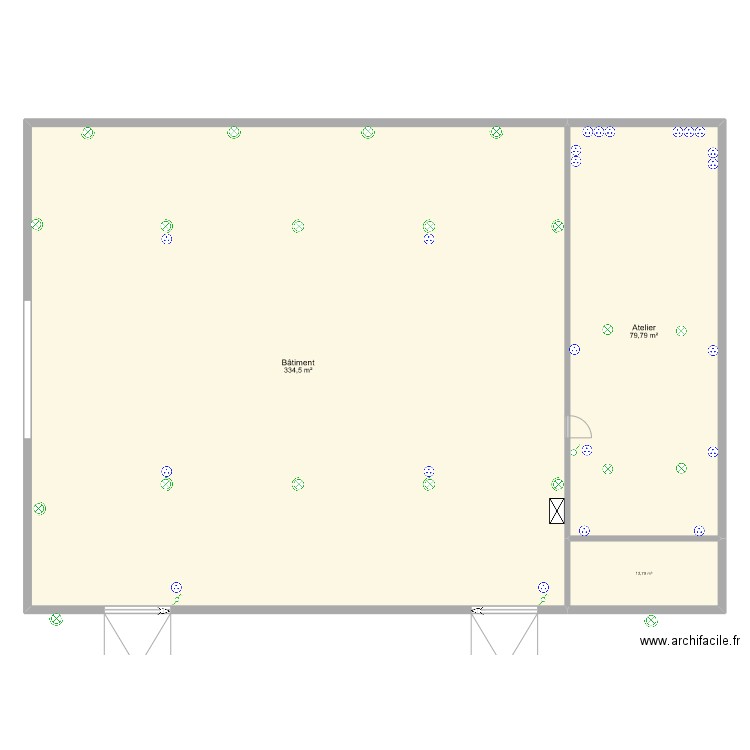 atelier_hego. Plan de 3 pièces et 427 m2