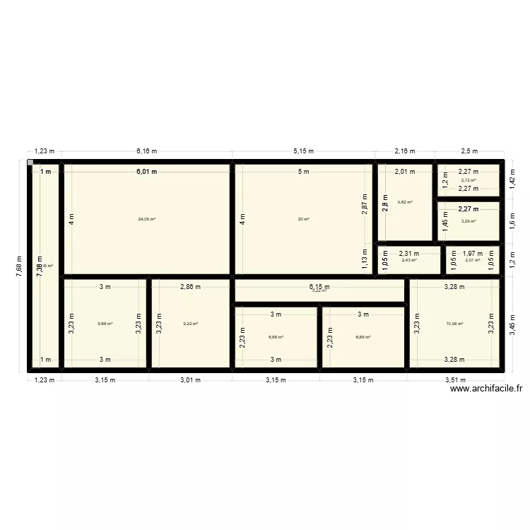VILLA ENANE DIDIER. Plan de 