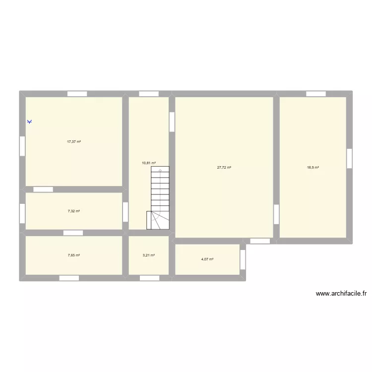Plan Clasville. Plan de 8  et 97 m²