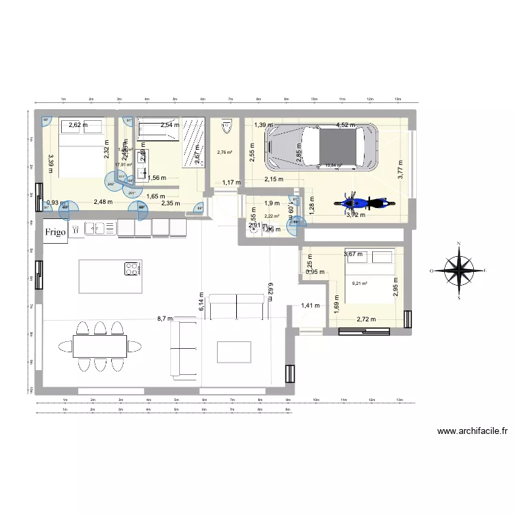 Plan 2. Plan de 6 et 54 m² Plan 2. Plan de 6 et 54 m²