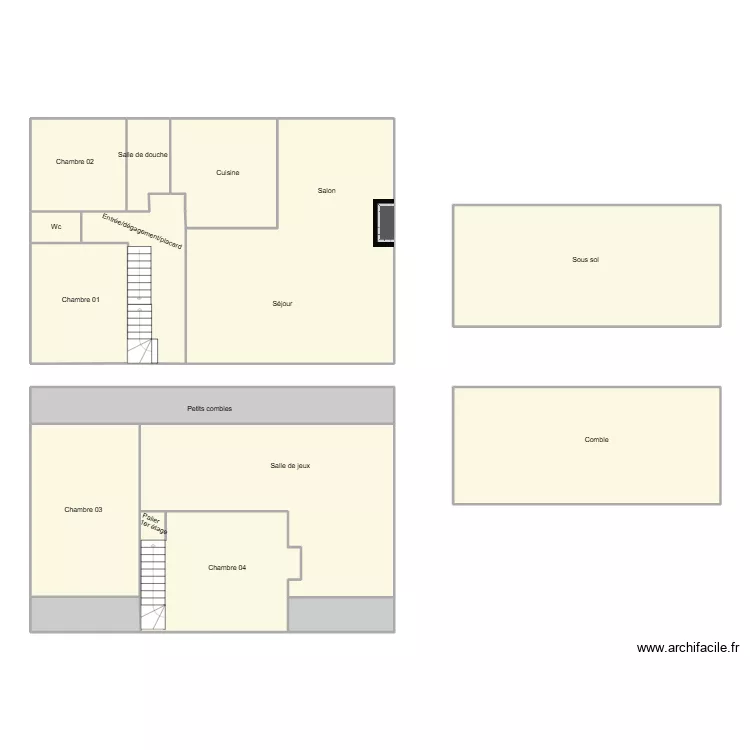 761300654. Plan de 14  et 267 m²