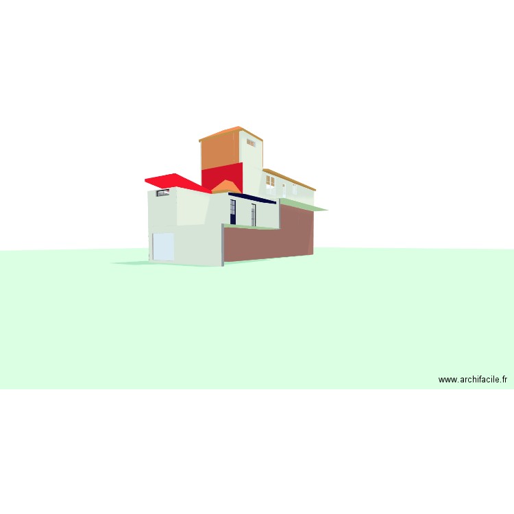 Notre première maison. Plan de 7 pièces et 215 m2