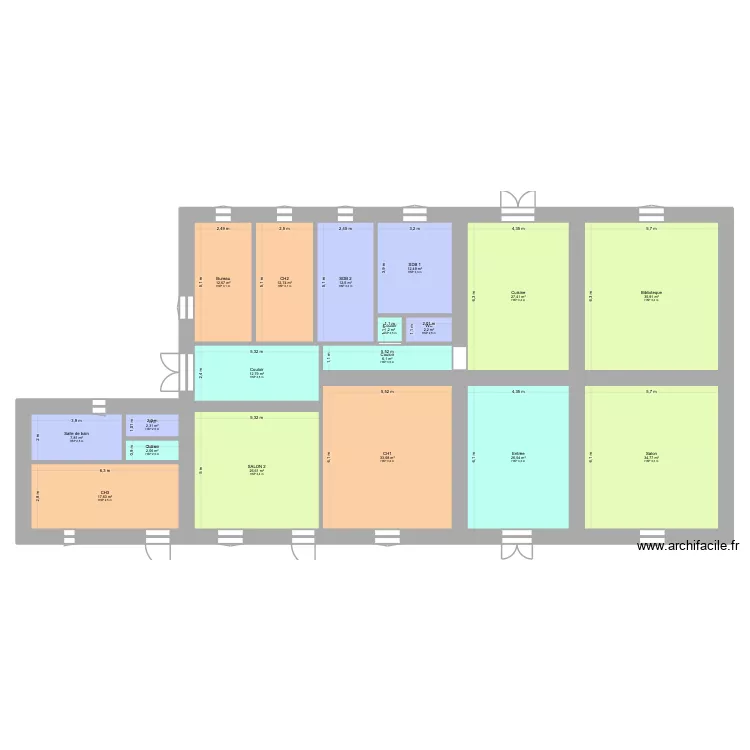 bellamy chauffage. Plan de 18 Pièces et 287 m² bellamy chauffage. Plan de 18 Pièces et 287 m²
