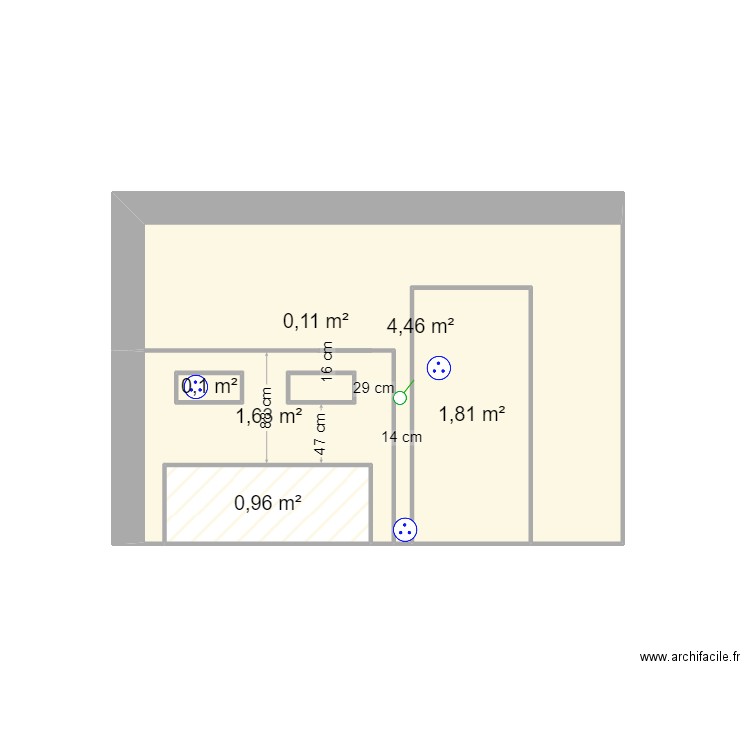 CH1. Plan de 6 pièces et 9 m2