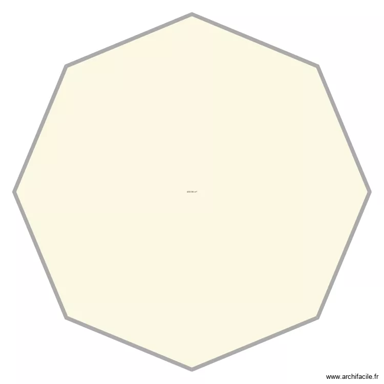 tonnelle. Plan de 1  et 433 m²