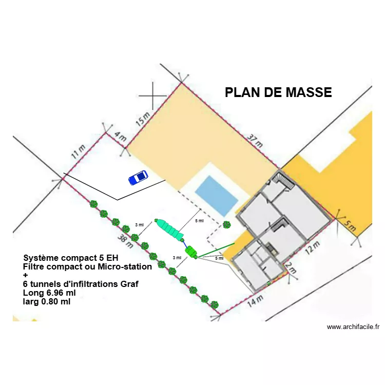 Benac Jean Pierre Tunnel. Plan de Benac Jean Pierre Tunnel. Plan de