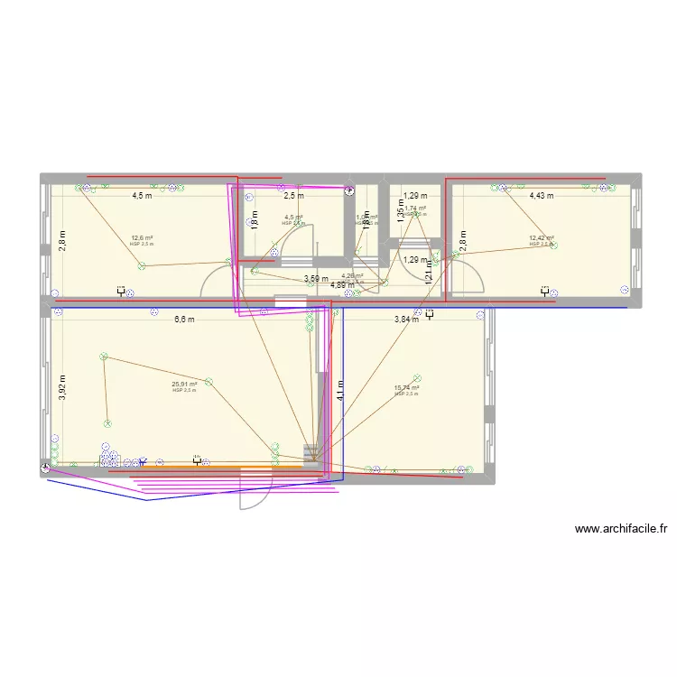 Apt Metz RDC Plan E. Plan de 