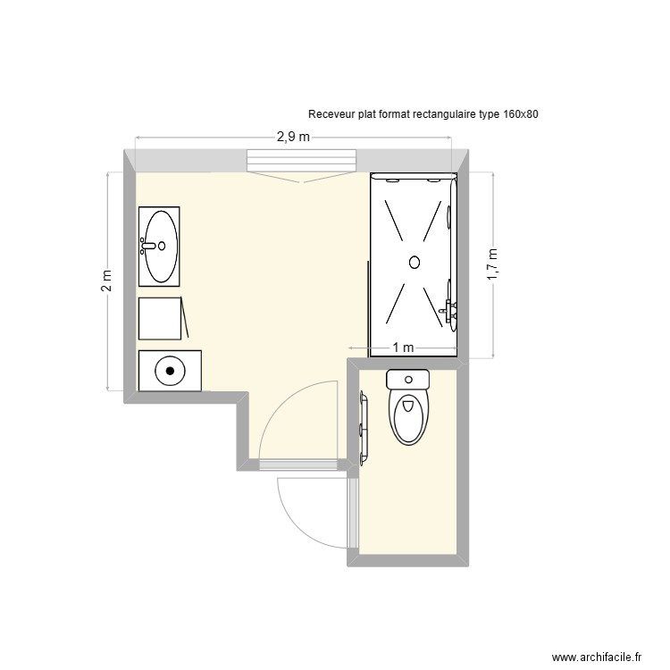 Rosengoltz après. Plan de 2 pièces et 8 m2