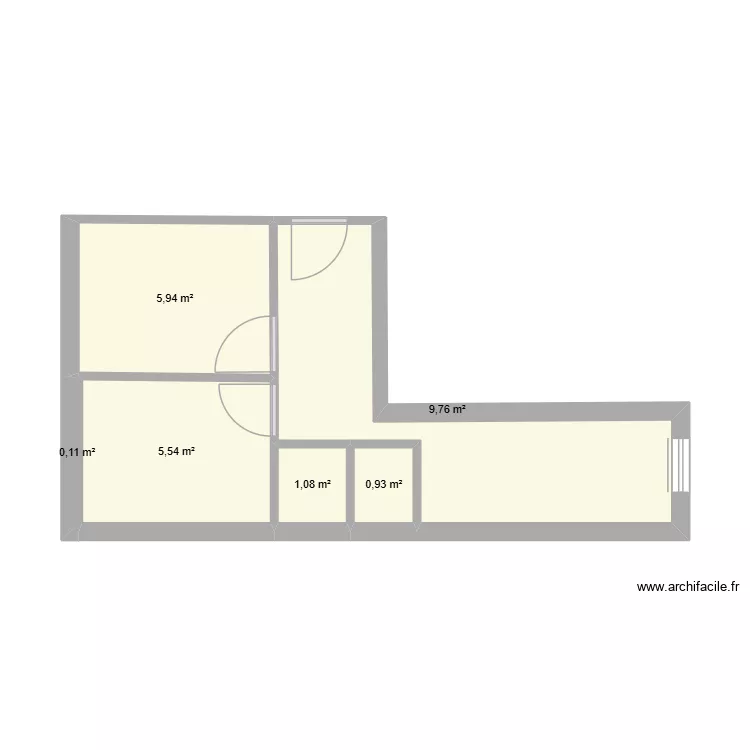 Robertière. Plan de 6 et 23 m² Robertière. Plan de 6 et 23 m²